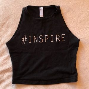 American Apparel Tank Top Black Y Small Cropped